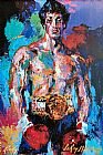 Leroy Neiman - Rocky Balboa painting